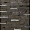 ClipStone Black Rundle Ledgestone Flats 4 in. x 6 in. to 17 in. Siding ...