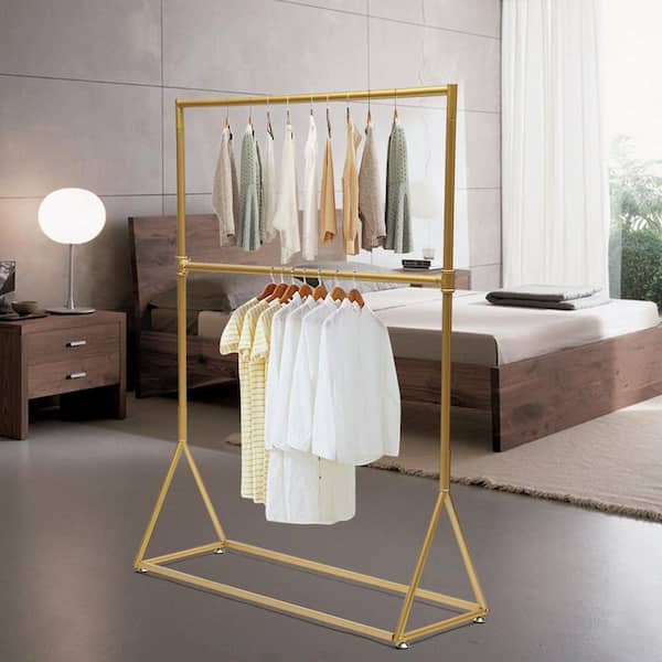 Gold Framed Modern Clothing Stand, Philipp Plein Couture