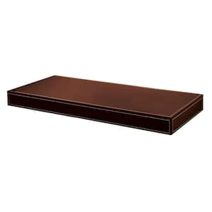 Azure 10 in. Rich Brown Leather Shelf Kit (Price Varies by Length)