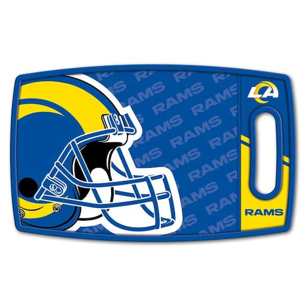 NFL Los Angeles Rams Logo Series Cutting Board 9in x 0.5in- Rectangle- Manufactured Wood and polypropylene