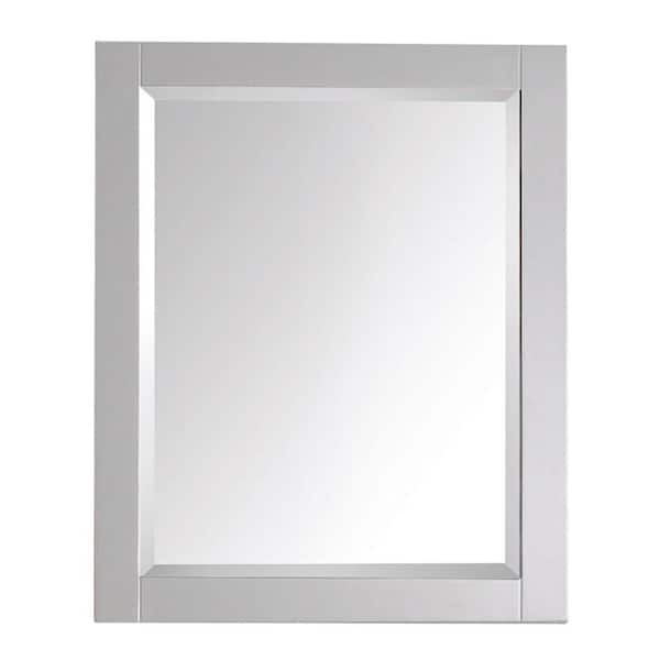 24 in. W x 30 in. H Rectangular Solid Wood Medicine Cabinet with Mirror