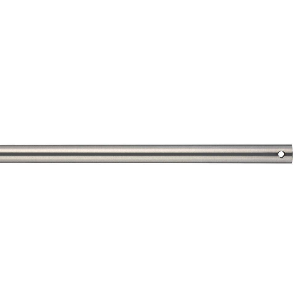 48 in. Brushed Steel Extension Downrod, 1/2 in. Inside Diameter