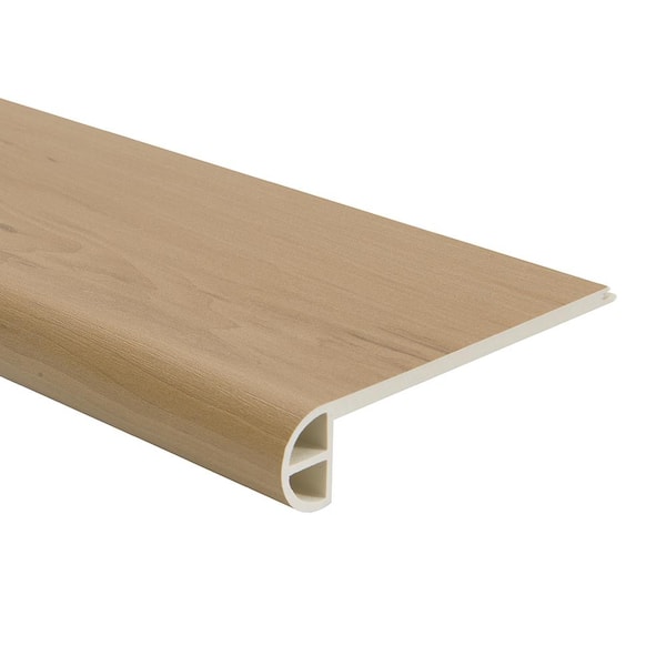 Malibu Wide Plank Maple Alta Park 0.944 in. Thickness X 4.527 in. Width X 94.48 in. Length Vinyl Flush Stair Nose Molding