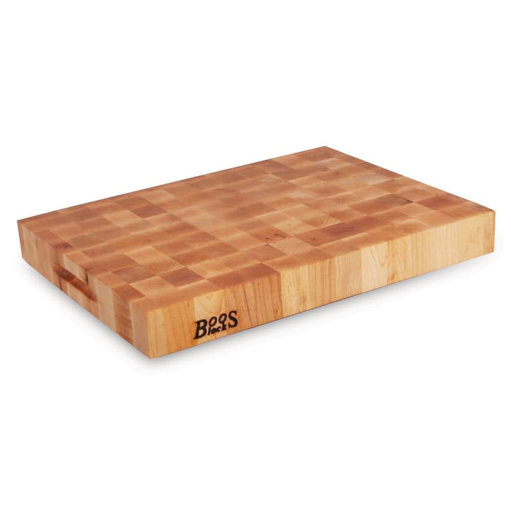 JOHN BOOS 1-Piece Maple Wood Reversible Chopping Block CCB2015-225 - The Home Depot