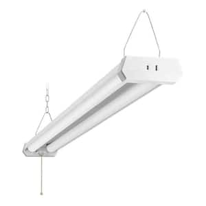 4 ft. 70-Watt Equivalent 4500 Lumens Linkable Integrated LED White Shop Light