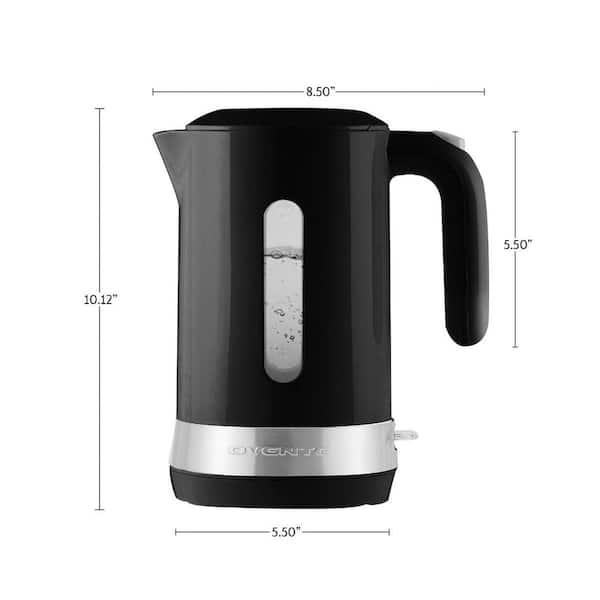 OVENTE 7-Cups BPA-Free Corded Electric Kettle with Auto Shut Off KP413R -  The Home Depot