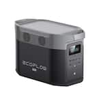 EcoFlow Battery Generator DELTA 2 Max Solar Generator, 2400W Output,2048Wh  LFP Power Station for Home Backup Push-Button ZPPMR350-US - The Home Depot