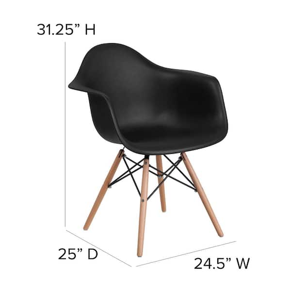 Carnegy Avenue Black Side Chair CGA-FH-211498-BL-HD - The Home Depot