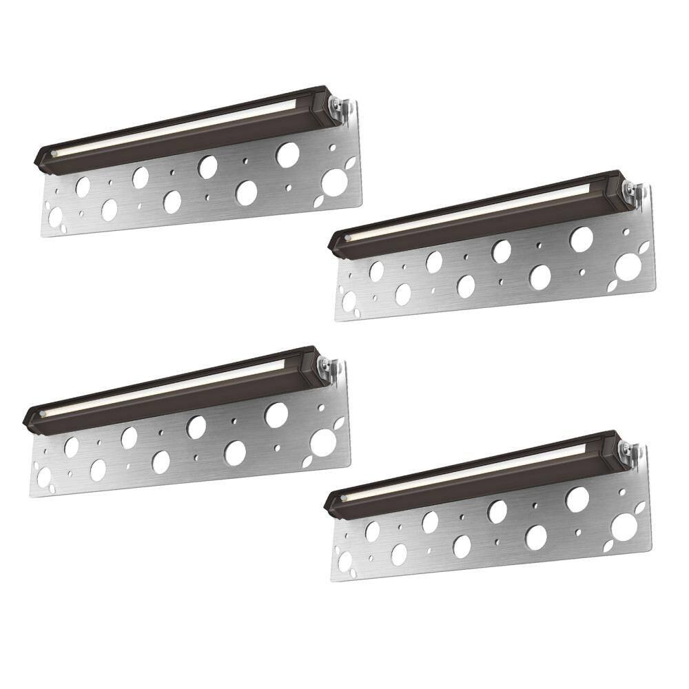280 Lumens Low Voltage Bronze 5CCT Selectable Integrated LED Hardwired Hardscape Step Stair Light, 12-24V 4-Pack price history on PriceWatchPro