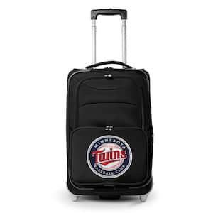 MLB Minnesota Twins 21 in. Black Carry-On Rolling Softside Suitcase