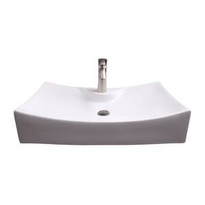 Chalmers Wall-Mount Sink in White