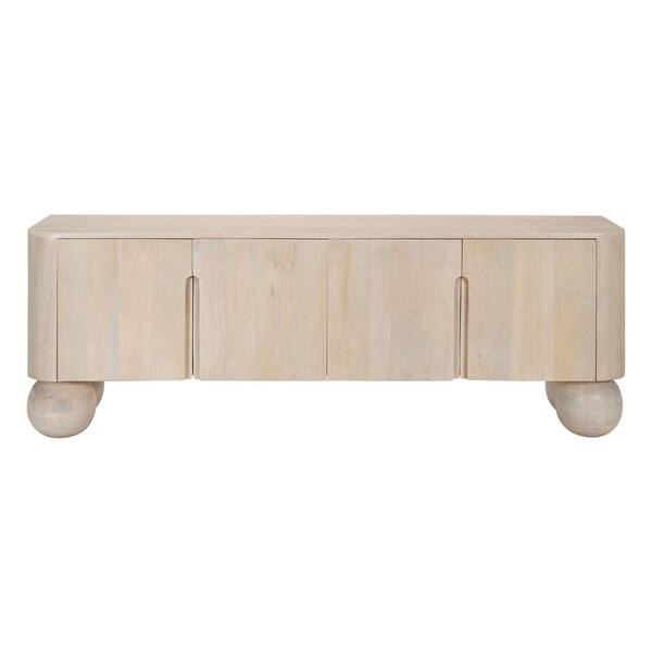 ZUO Kuti 63.0 in. L Natural 22.8 in. H Rectangle Shape Mango Wood Console Table