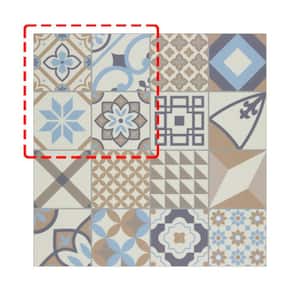 Patterned 6 in. x 6 in. Peel and Stick Backsplash Square Mosaic Wall Tile, Mix Color (0.25 sq. ft.)