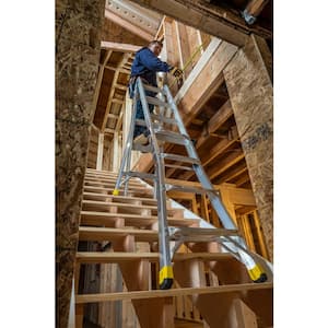 18 ft. Reach MPXA Aluminum Multi-Position Ladder with 300 lbs. Load Capacity Type IA Duty Rating