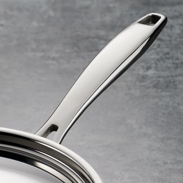 Tramontina Covered Stock Pot Stainless Steel Induction-Ready Tri-Ply Clad 8  Quart, 80116/041DS