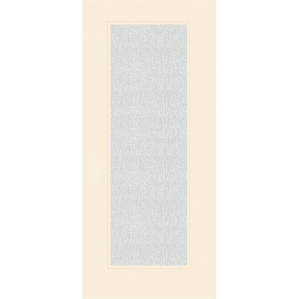 Steves & Sons Legacy 36 in. x 80 in. Universal Handing Full Lite Rain Glass Primed Linen Finish Fiberglass Front Door Slab