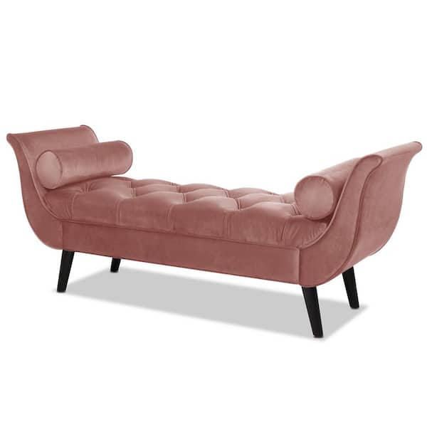 Jennifer Taylor Alma Ash Rose Tufted Entryway Bench