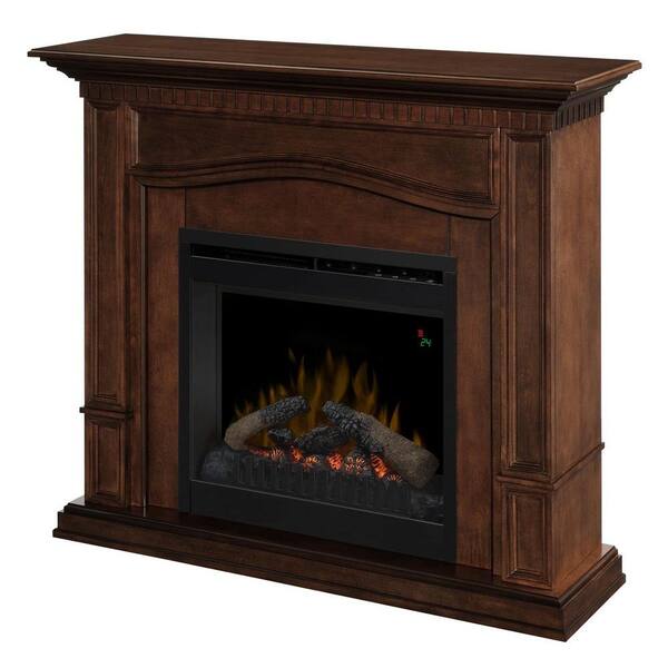 Dimplex Theodore 42 in. Convertible Compact Electric Fireplace in Mocha