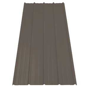 16 ft. SM-Rib Galvalume Steel 29-Gauge Roof/Siding Panel in Slate