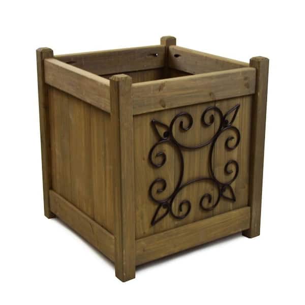 Matthews Four Seasons 18 in. in. H Grey Planter Box-DISCONTINUED