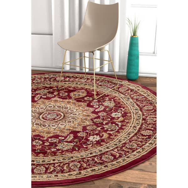 Well Woven Timeless Aviva Traditional Red 3'11 x 5'3 Area Rug Well Woven Timeless Aviva Traditional Red 3'11 x 5'3 Area Rug