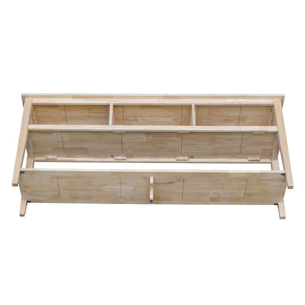 Classic Solid Wood 72" Entertainment TV Stand - Light Brown