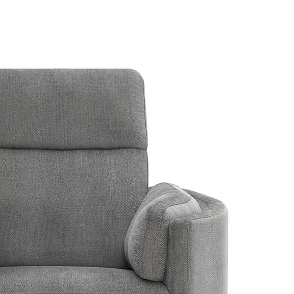 Acme Furniture Sagen Charcoal Chenille Fabric Standard