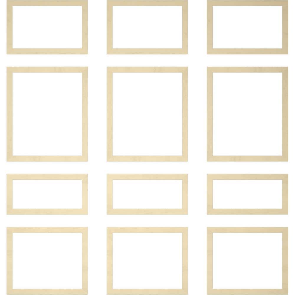 Adjustable White Polyurethane Full Wall Wainscot Paneling Kit