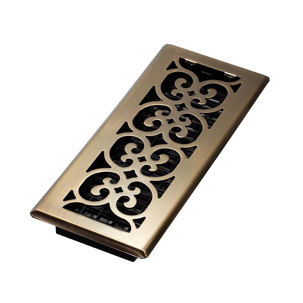 4 in. x 12 in. Steel Floor Register in Brass price history on PriceWatchPro