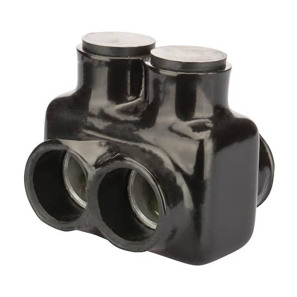 Polaris 600 MCM - 6 AWG Bagged Insulated Tap Connector, Black