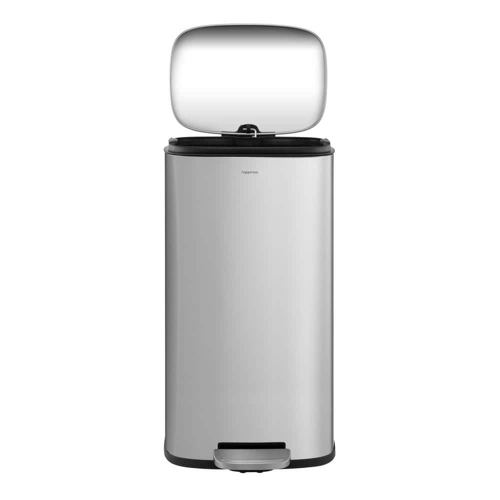 Curtis 8-Gallon Stainless Steel Step-Open Trash Can