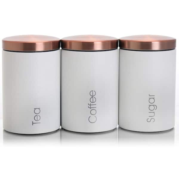 Honey Can Do Stainless Steel Canister Set - Silver, 3 pc - Foods Co.