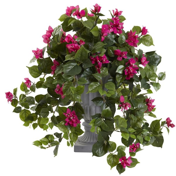 27 in. Artificial Bougainvillea with Decorative Urn