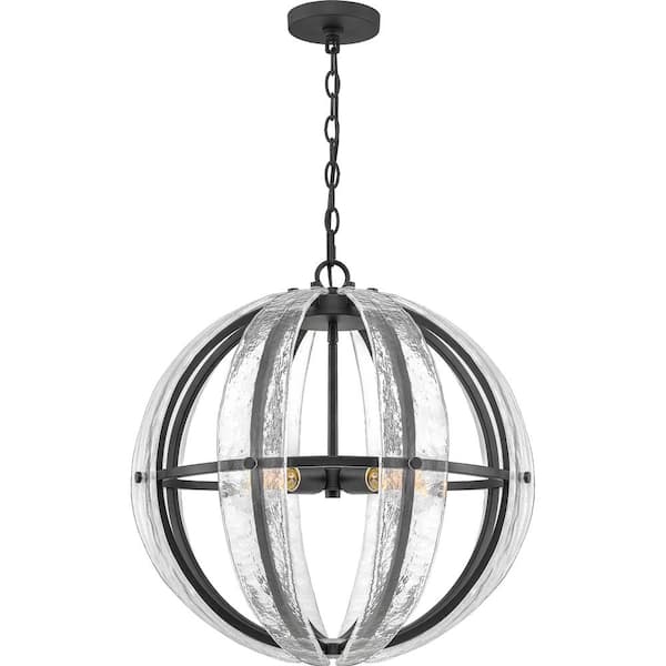 Dre 4-Light Matte Black Pendant