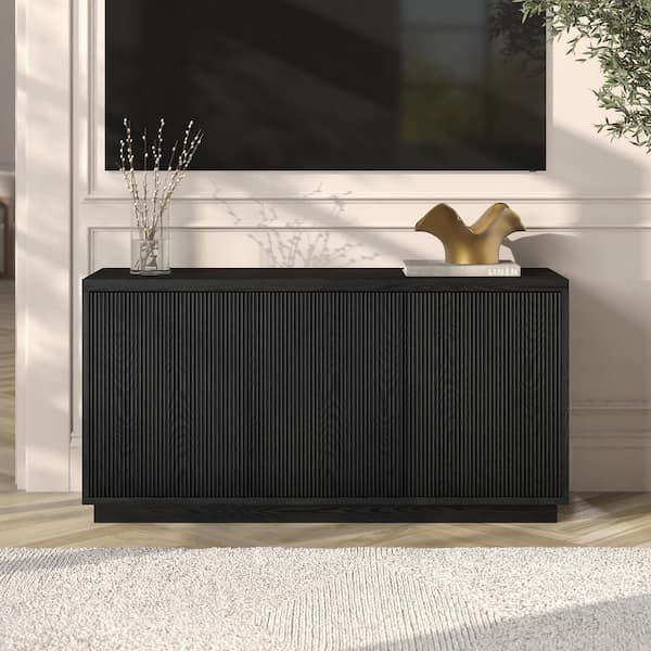 Meyer&Cross Kelsey 47.5 in. Black Grain TV Stand Fits TV's up to