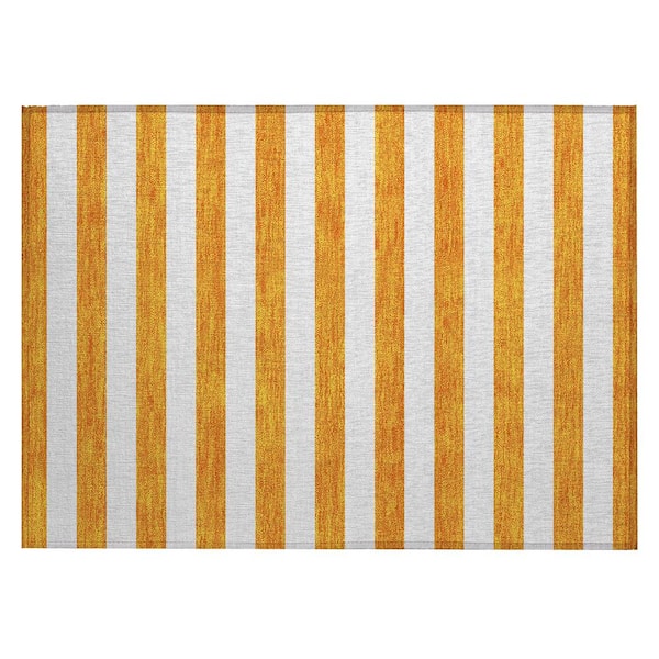 Addison Rugs Chantille ACN528 Orange 1 ft. 8 in. x 2 ft. 6 in. Machine Washable Indoor/Outdoor Geometric Area Rug