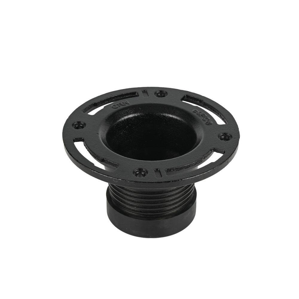 Everbilt Twist-N-Set 4 in. Cast Iron Toilet Flange 112060021008