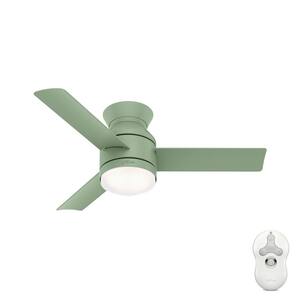 Dublin 44 in. LED Indoor Dusty Green Ceiling Fan with Light Kit and Remote