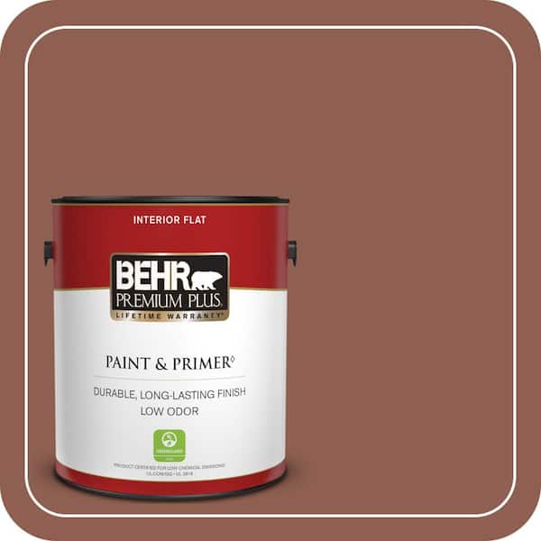 BEHR PREMIUM PLUS 1 gal. #MQ1-61 Upper Eastside Flat Low Odor Interior Paint & Primer