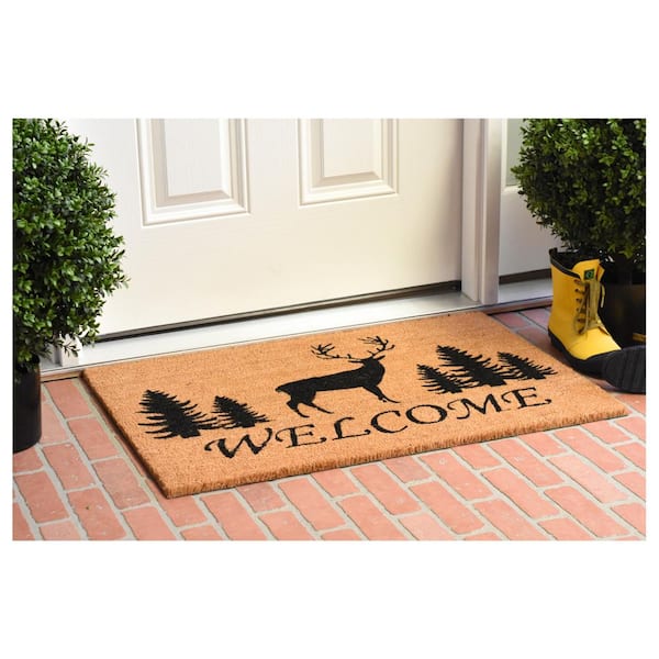 Elk Forest Welcome 24 in. x 36 in. Door Mat