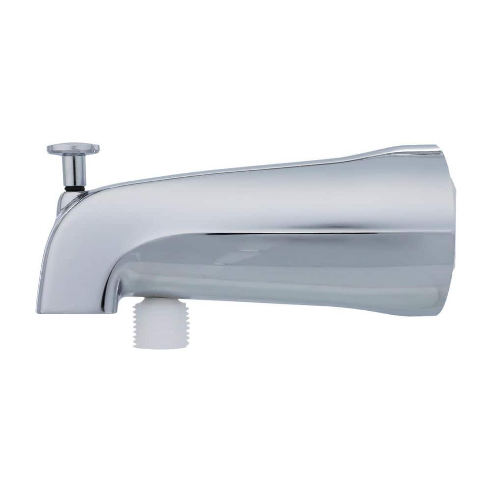 Universal Chrome Wall Mounted Tub Spout with Diverter