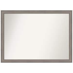 Greywash 41.5 in. W x 30.5 in. H Non-Beveled Wood Bathroom Wall Mirror in Gray