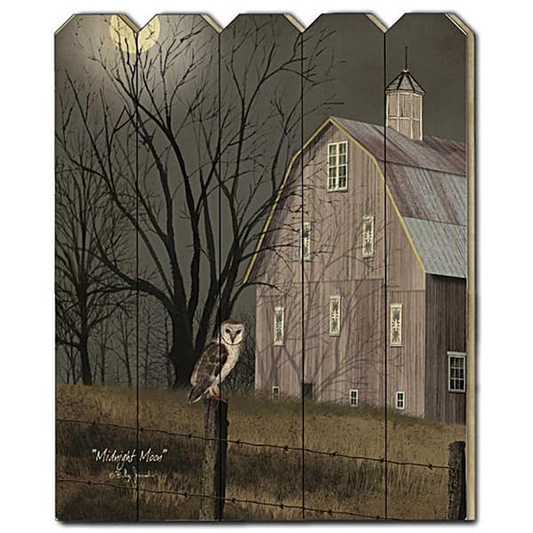 HomeRoots Charlie Midnight Moon by Unframed Art Print 20 in. x 16 in.