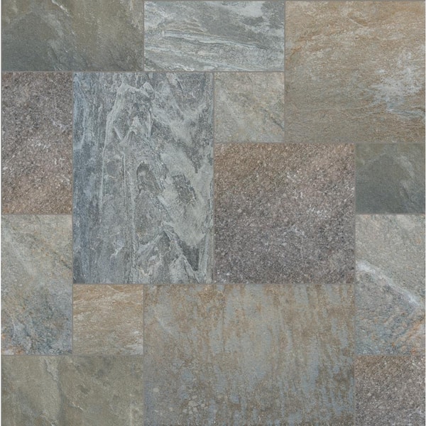 MSI Take Home Tile Sample-Horizon 4 in. x 4 in. Textured Quartzite Stone Look Floor and Wall Tile