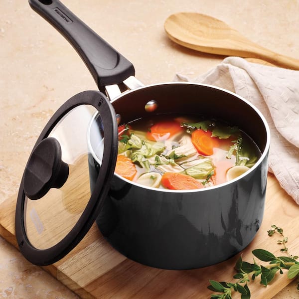 Tramontina 8 qt Style Gray Non Stick Covered Stock Pot