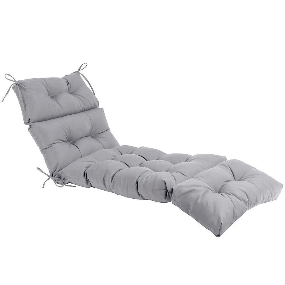 Silver/Grey 74. 4 x 22 x 4.7 in. Indoor/Outdoor Chaise Lounge Cushion price history on PriceWatchPro