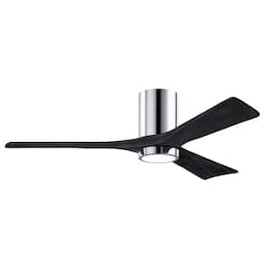 Irene-3HLK 52 in. Integrated LED Polished Chrome Ceiling Fan with Light Kit
