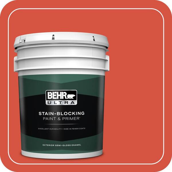 BEHR ULTRA 5 gal. #T18-12 Spirit Warrior Semi-Gloss Enamel Exterior Paint & Primer