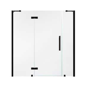 Tampa 72 1/16 in. W x 72 in. H Pivot Frameless Shower Door in Oil Rubbed Bronze