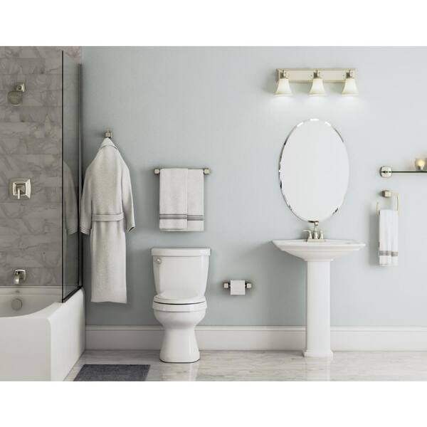 Moen Hensley Single Handle 1 Spray Tub And Shower Faucet In Spot Resist Brushed Nickel Valve Included 82411srn Moen Hensley Single Handle 1 Spray Tub, Moen Bathroom Lighting Brushed Nickel